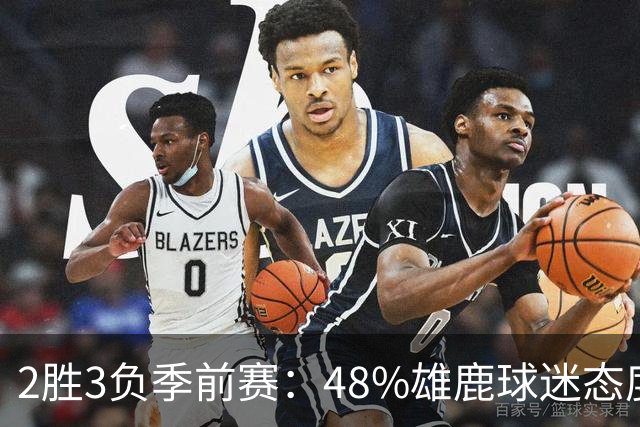 2胜3负季前赛：48%雄鹿球迷态度没变，38%更悲观